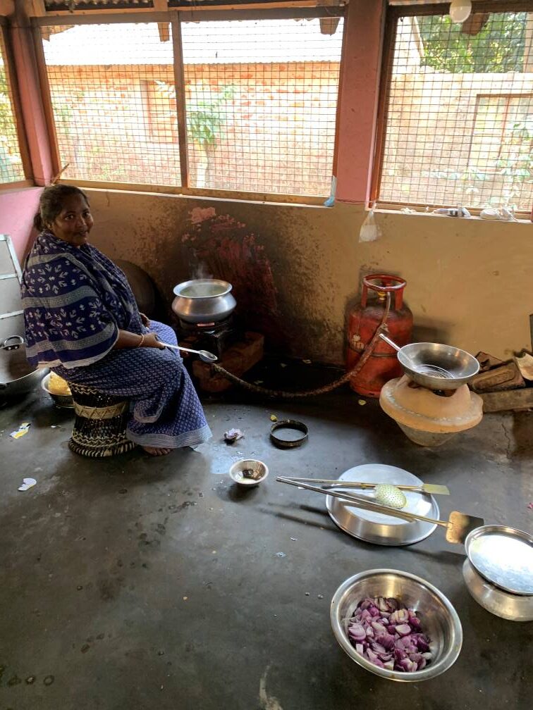 Exquisite food being made by ladies of the countryside