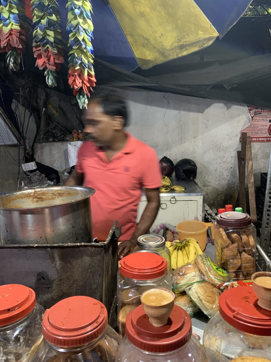 Indian street food stand